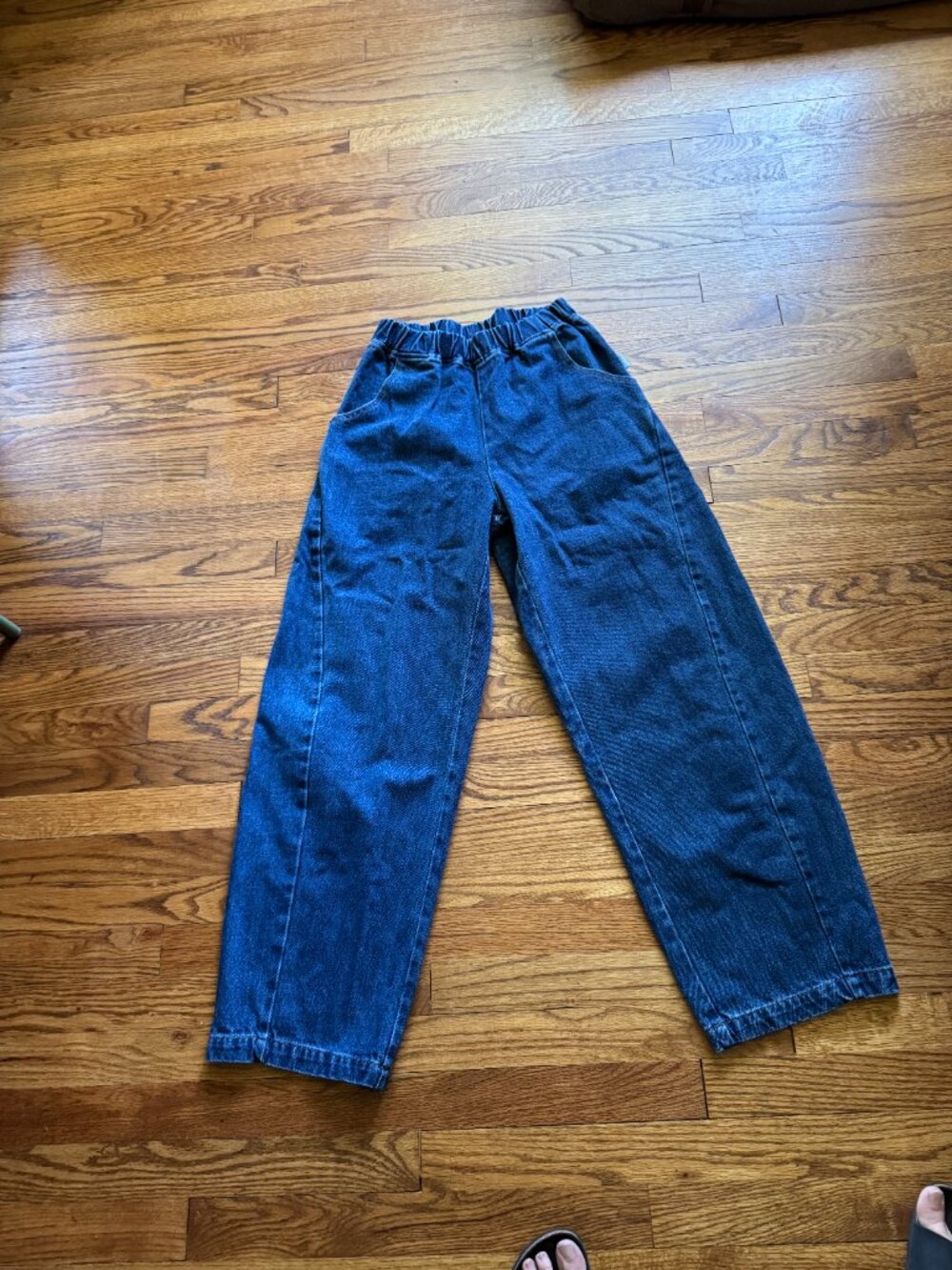 Le Bon Shoppe Long Arc Pants, Denim. Size Small - Picture 2 of 6
